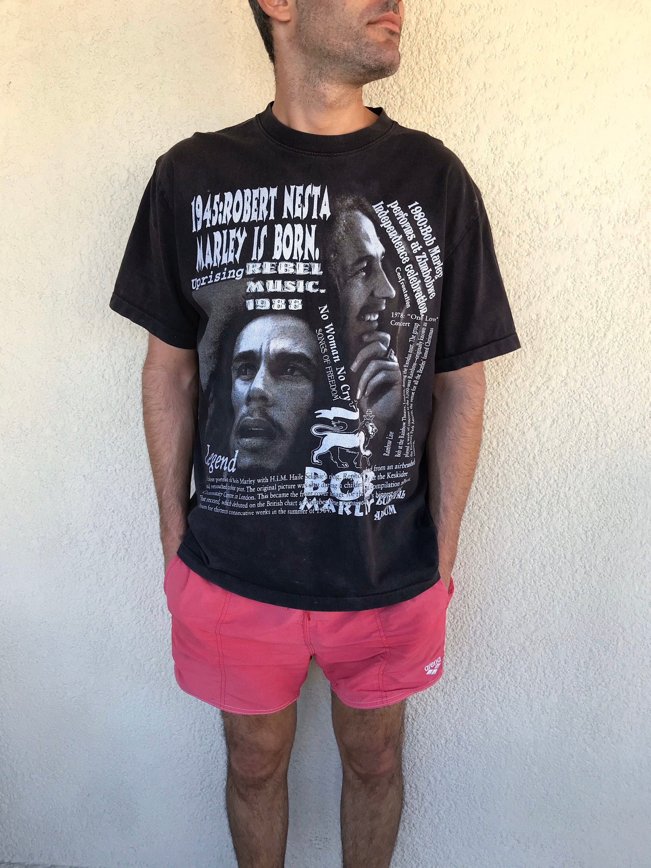 vintage bob marley t shirt