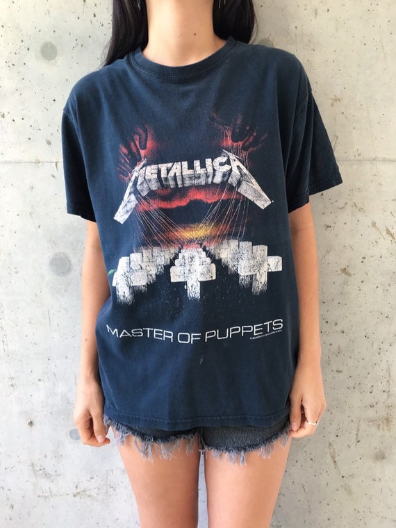 metallica t shirt etsy