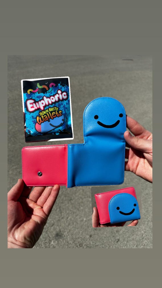 Gummy Worm Wallet, Cool Unique Wallet, Silly Wallet, Handmade