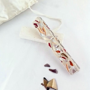 Mezuzah to be made with your own wedding glass shards, Glass shards mezuzah case, Personalized Newlywedd jewish housewarming gift, judaica