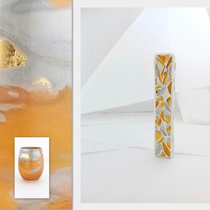 Jüdisches Paar Mesusa Glas brechen, Chuppah Kit, personalisiertes Goldglas & Tasche, jüdisches Paar Hochzeit Andenken Geschenk, Mazel tov