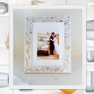 Hochzeit Glasscherben, Chuppah Glas zu zerbrechen, Jüdische Zeremonie, Hochzeit Glasscherben, Bilderrahmen, Partygeschenk, zerbrechen Glas & Tasche