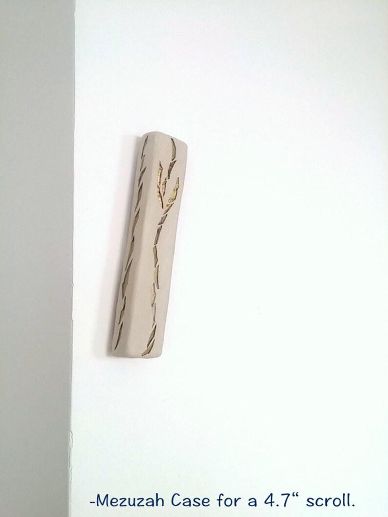 Mezuzah Case Jewish Housewarming Gift Gold Shin Concrete Etsy