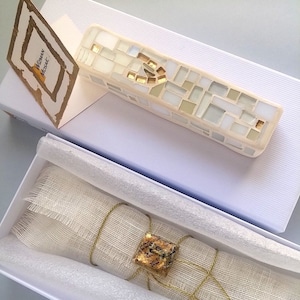 Mezuzah, Mezuzah case new Home Jewish couple gift, Judaica design, Jewish Wedding Ornament, Gold Shin,Mezuzah case Fits a 4&quot; blessing scroll