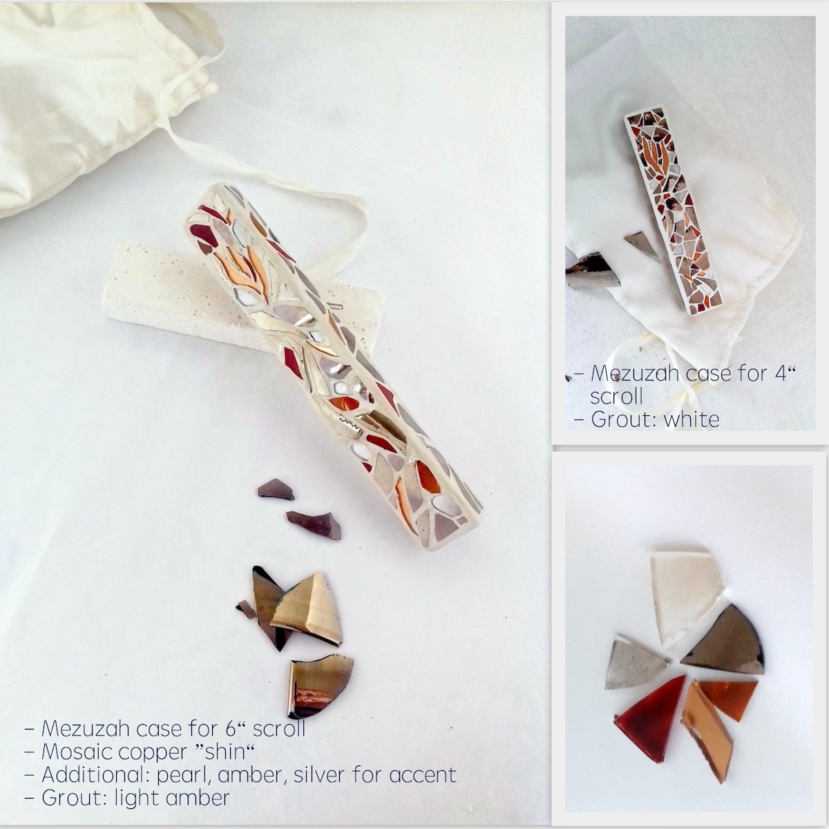Mezuzah to Be Made With Your Own Wedding Glass Shards, Glass Shards Mezuzah Case, Personalized Newlywedd Jewish Housewarming Gift, Judaica - Etsy