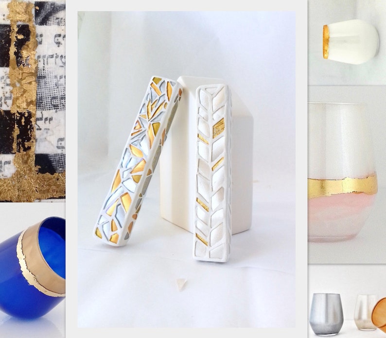 Jewish wedding breaking glass mezuzah kit Color customization Etsy