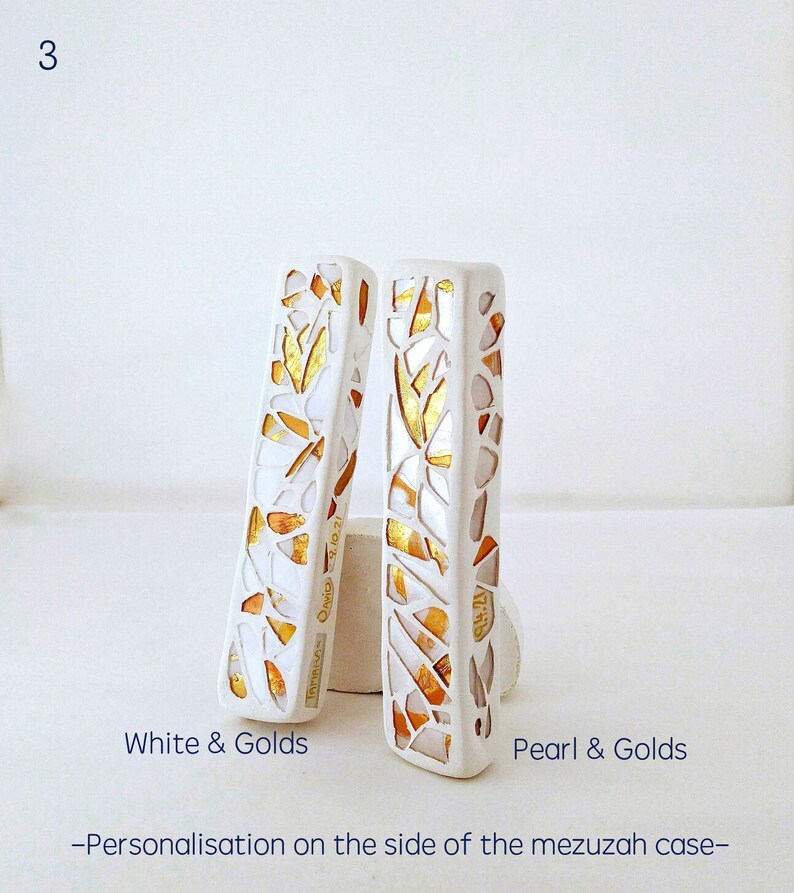 Jewish wedding breaking glass mezuzah kit