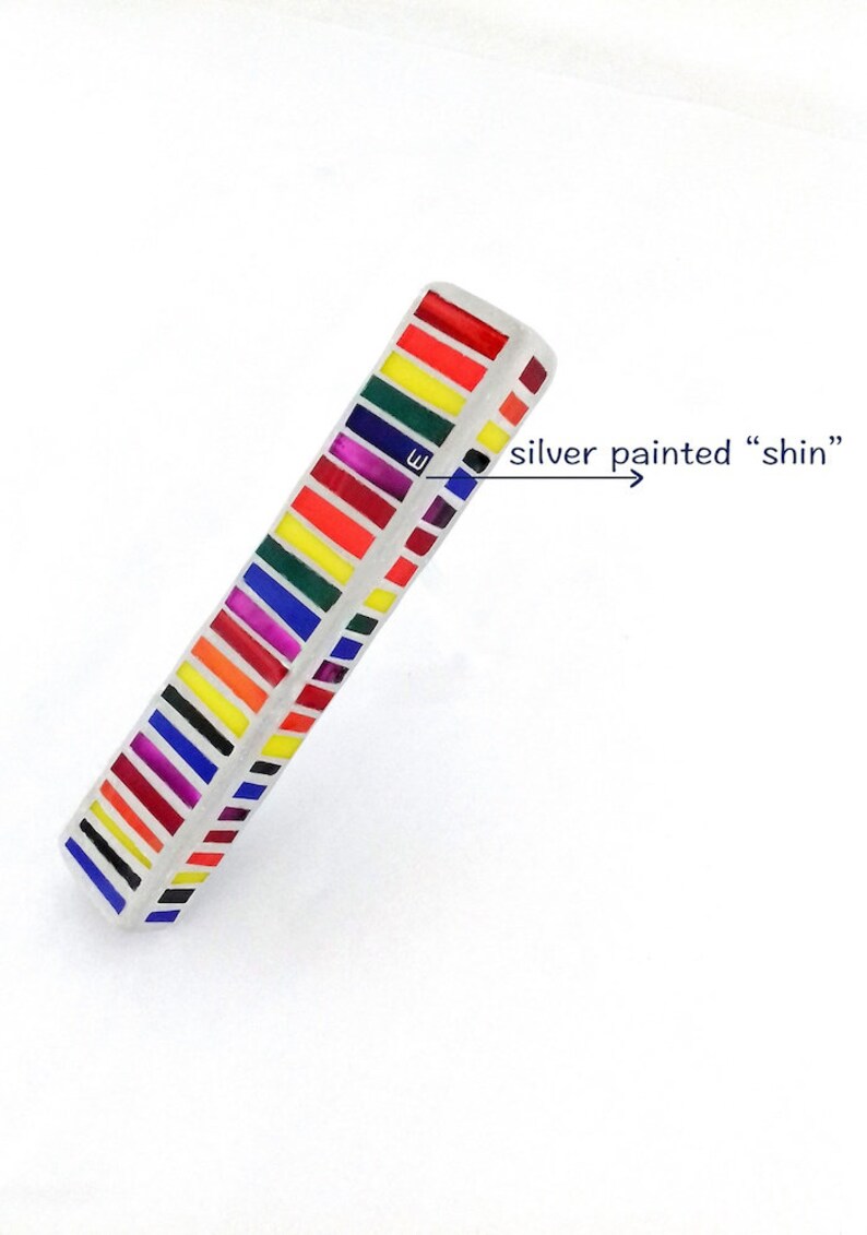 Colorful Mezuzah Judaica Design Concrete Mezuzah case Etsy