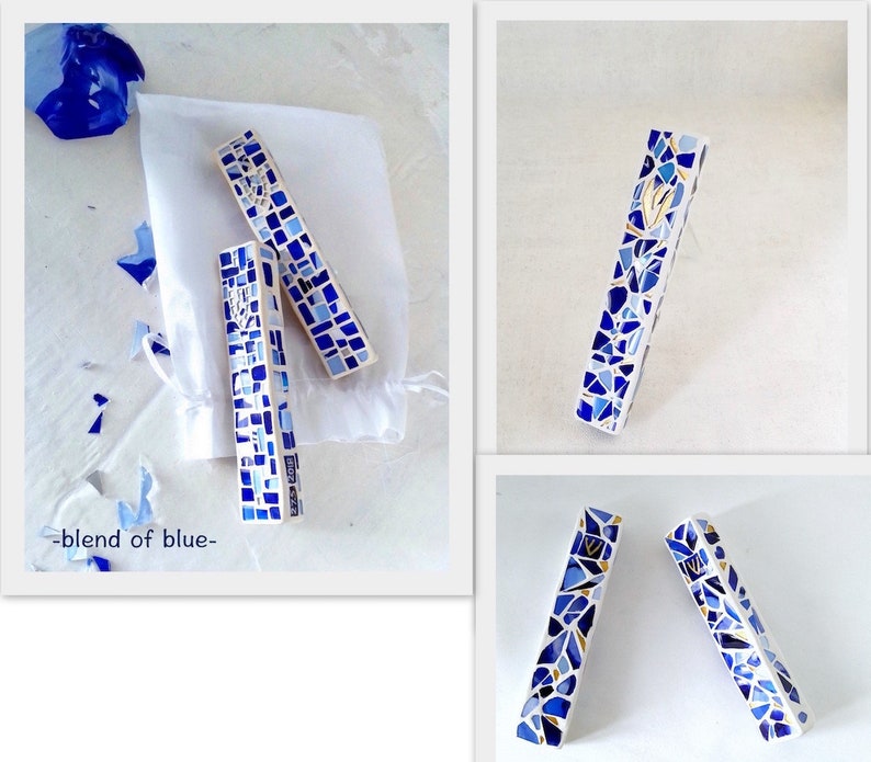 Jewish Wedding Breaking Glass Mezuzah Kit Color Customization Etsy