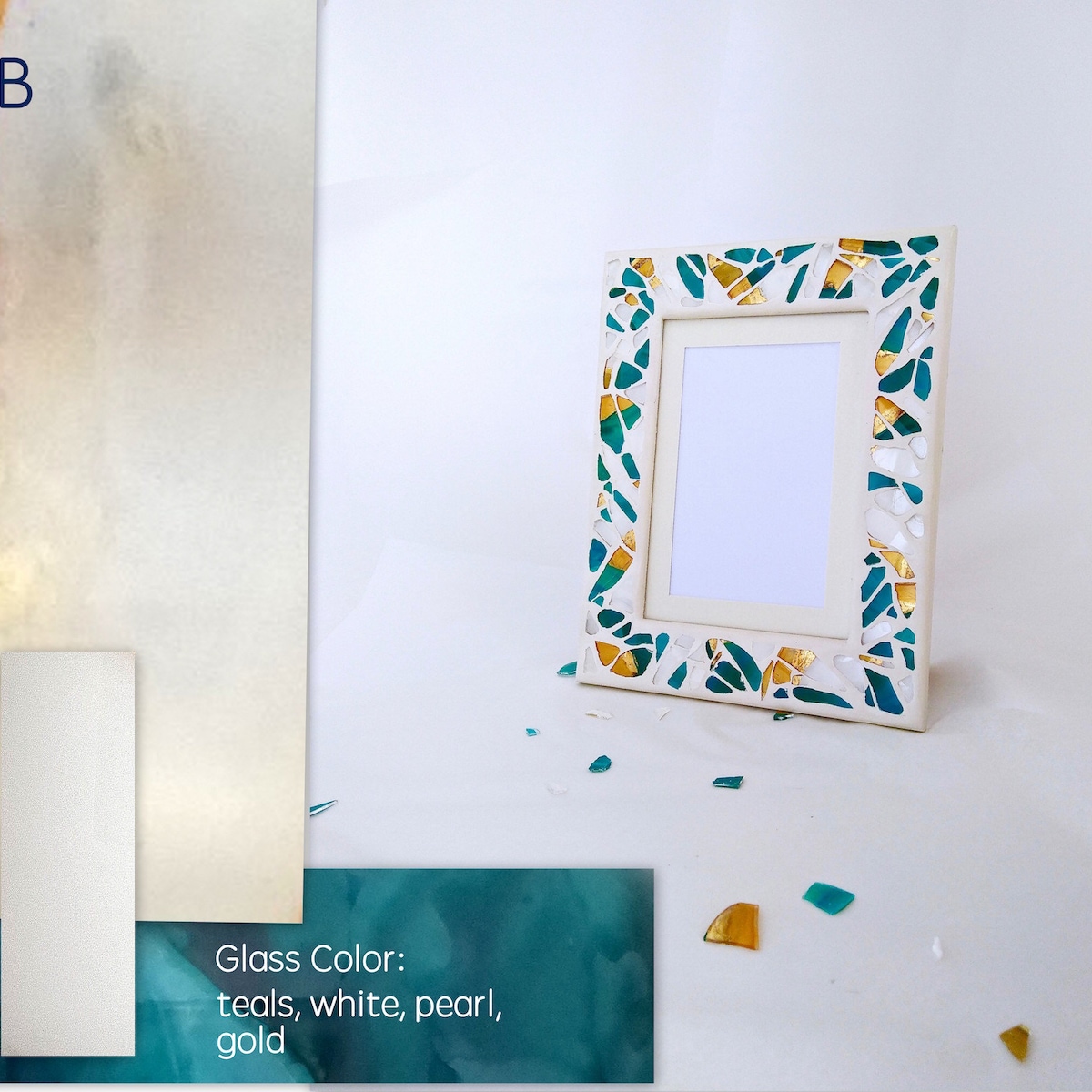 Jewish Chuppah Glass Shards Picture Frame