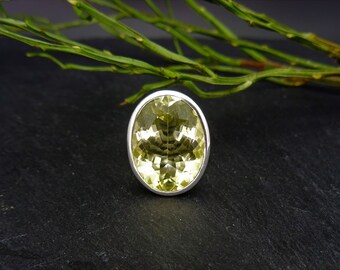 Ring Lemon Citrine in 925 sterling silver