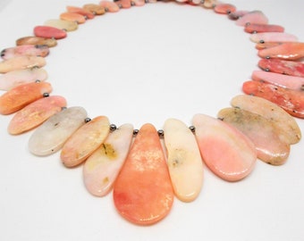 Pink Opal Necklace 925