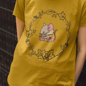 Herbst-Maus-Adult-T-Shirt