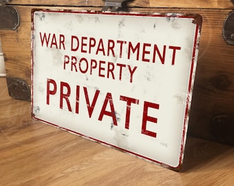 Wwii Base Sign Retro WW2 Sign Vintage War Sign Reproduction Sign World War 2 1940s ...