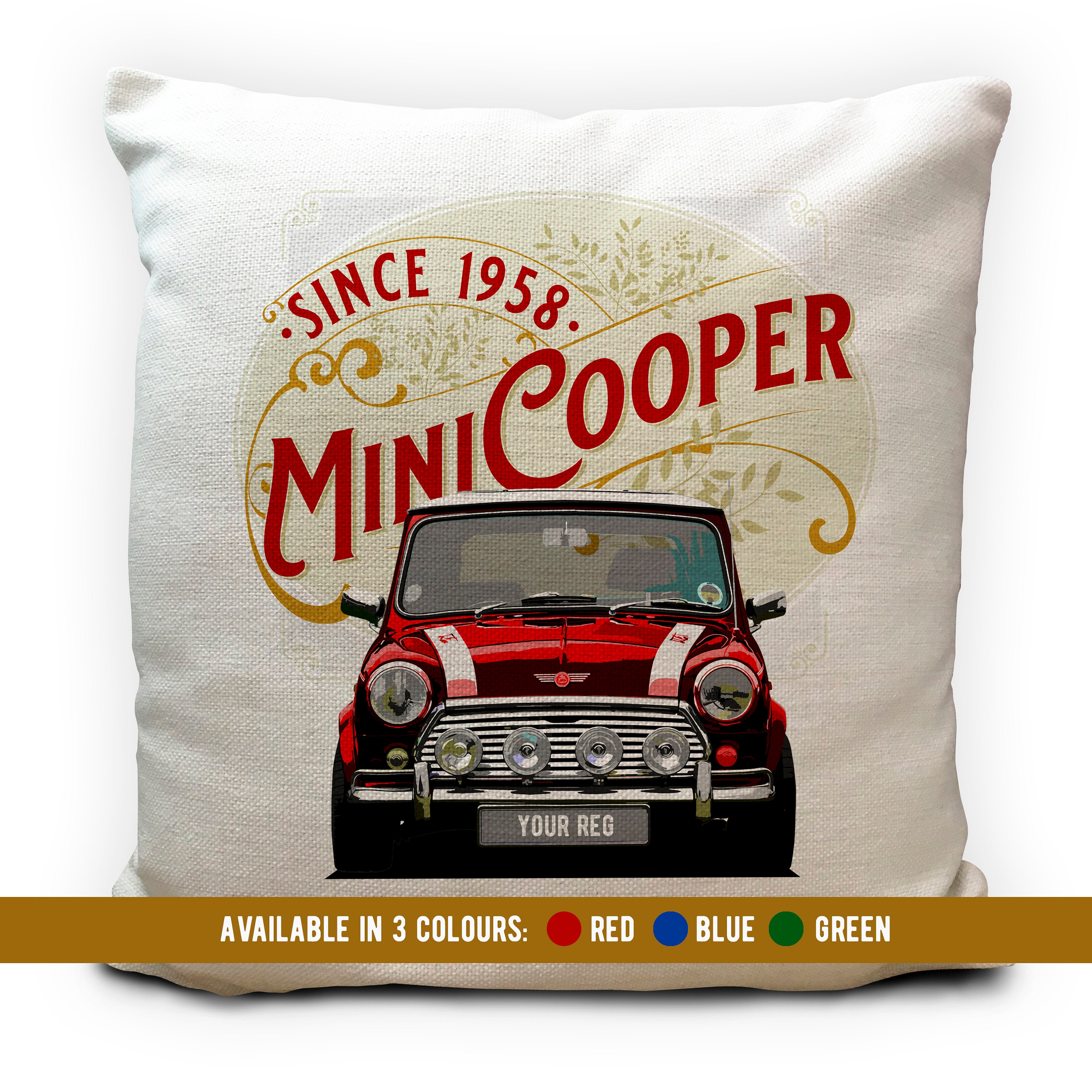 Mini Cooper Pillow 