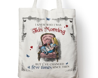 Alice Wonderland Tote Bag, Shopping Bag, Gym Bag, PE Bag, School, university over shoulder, This Morning Design 38cm x 40cm