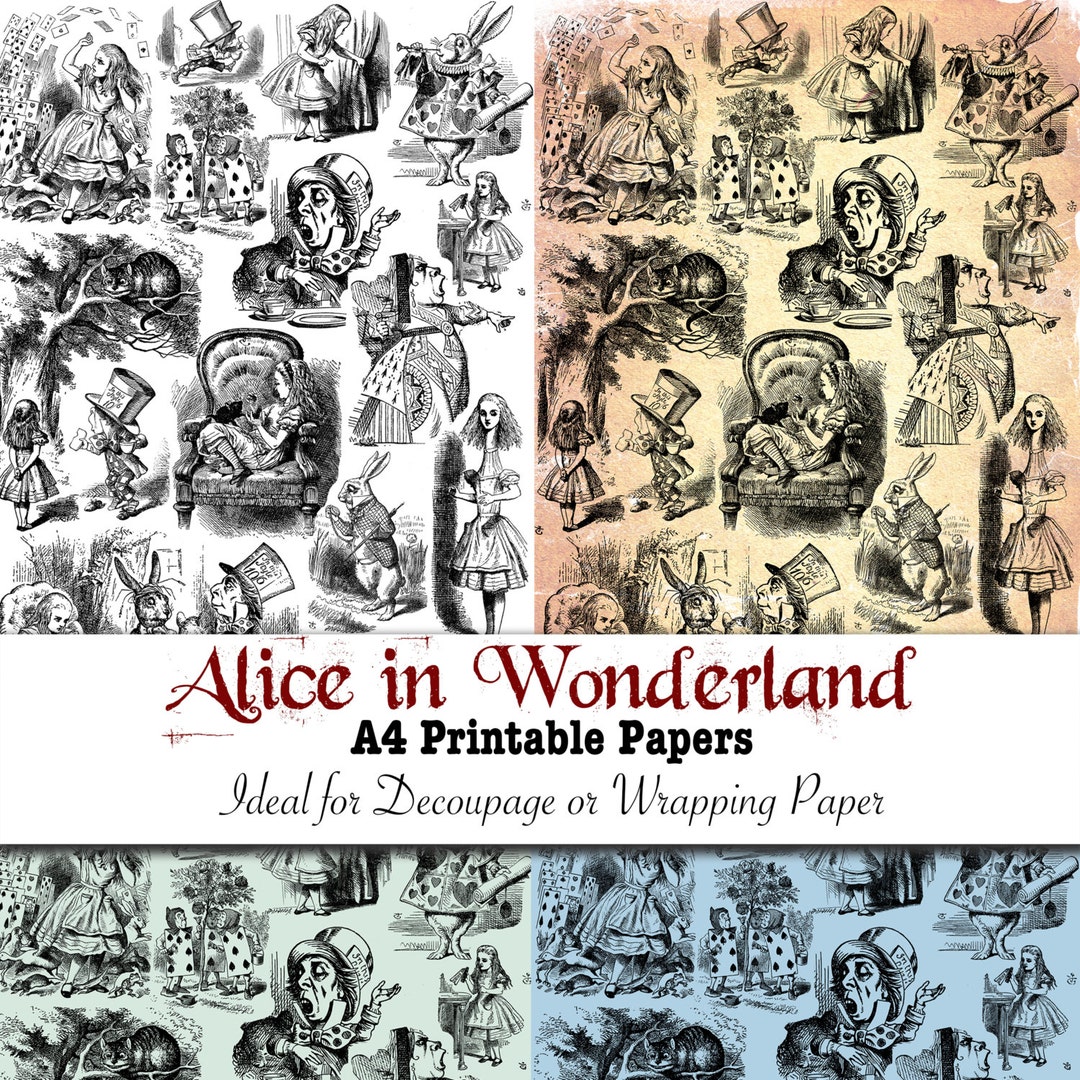 Alice in Wonderland Instant Download Vintage Printable - Etsy
