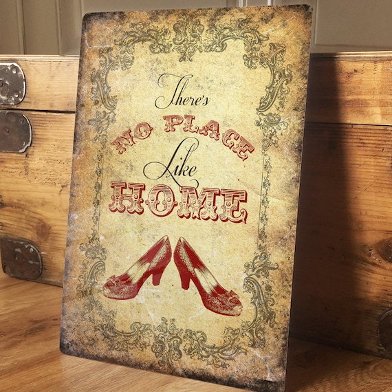 Wizard of Oz Inspired No Place Like Home Dorothy Ruby Slippers | Etsy UK