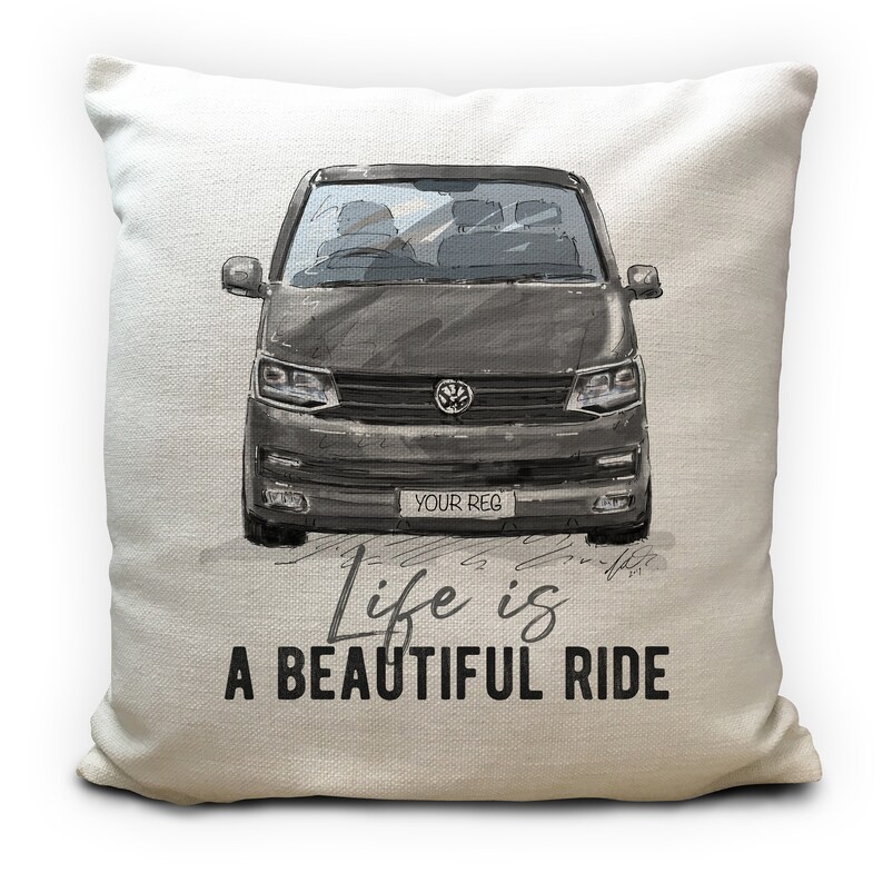 Personalised Camper Van Transporter T6 Cushion Cover Gift 5 Etsy UK