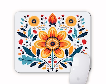 Elegant Rose Gold Floral Mouse Mat For Computer PC Laptop Gaming Office Home Desk Accessories 24120