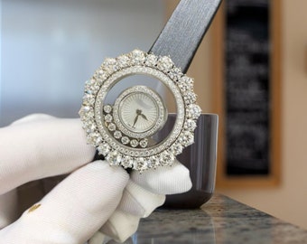 29mm CHO Happy Joaillerie With Moissanite Diamond Watch