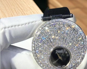 Power And Charm 35 mm PI Damenuhr voller natürlicher Diamanten