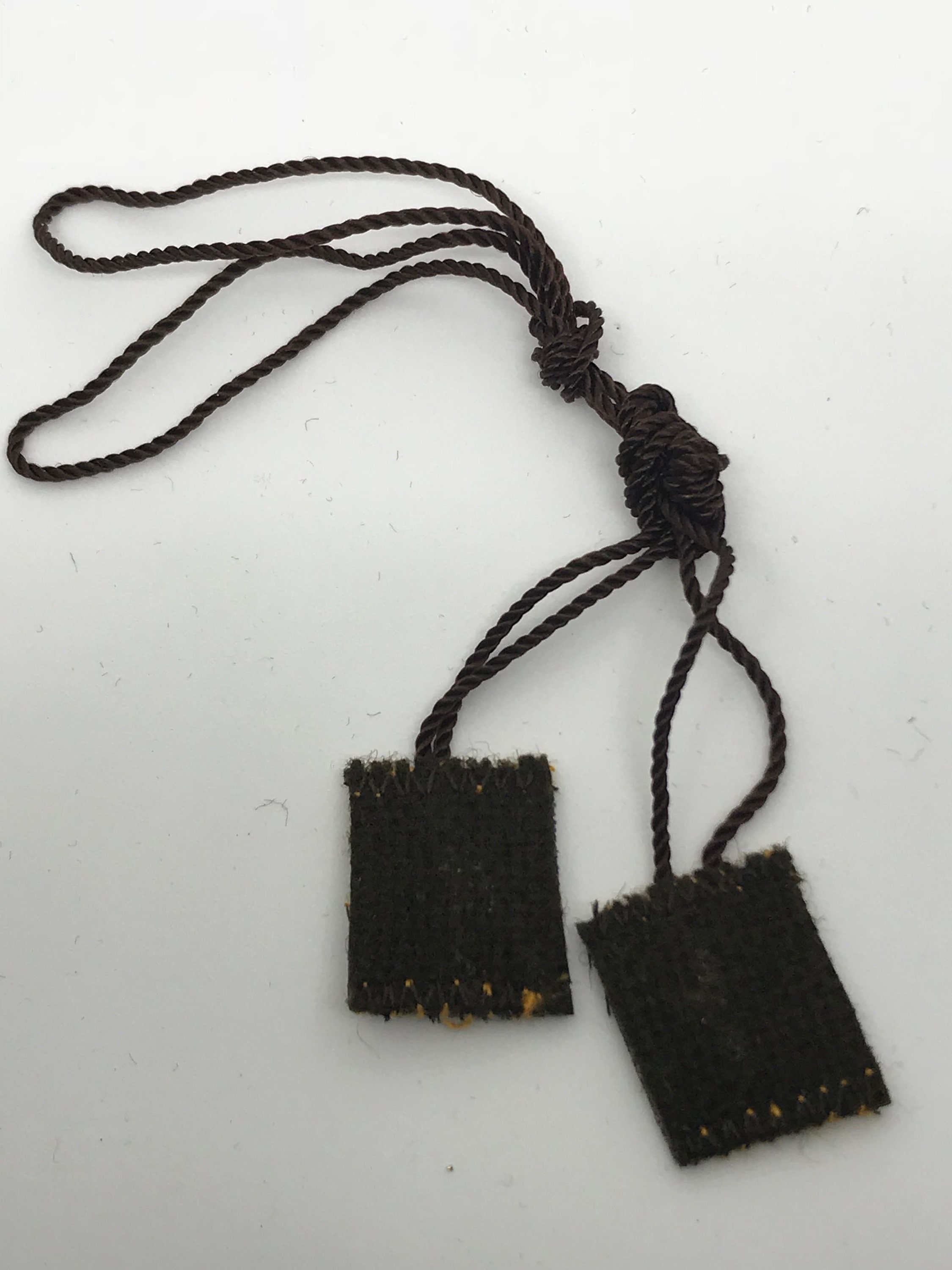 Brown Virgin Mary and Jesus Scapular Escapulario Virgen Maria Y Jesus