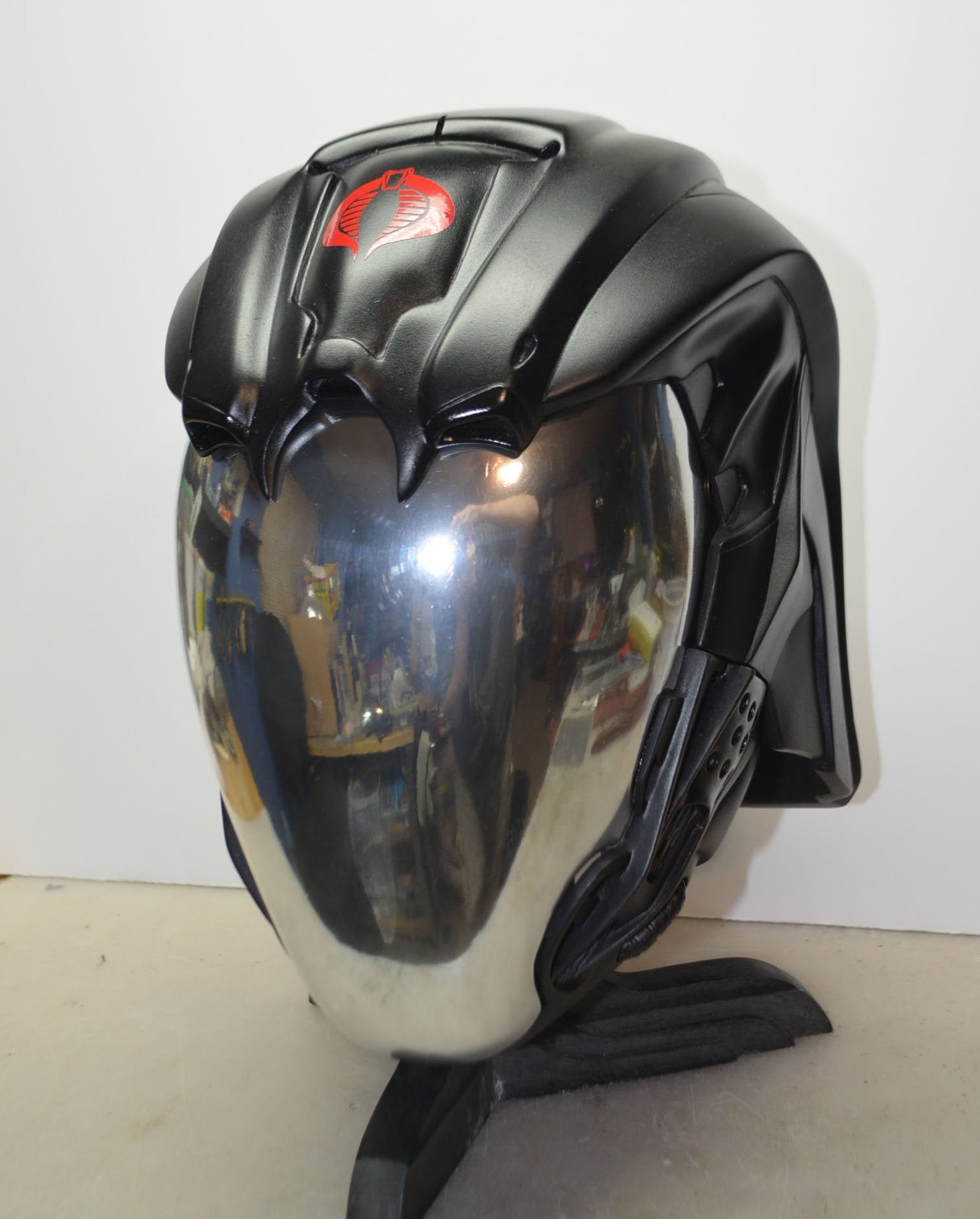 Cobra Commander Helmet Prop Replica Retaliation Fully Etsy