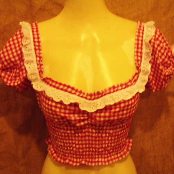 Red Cherries Gingham Boys Trunks main image 1