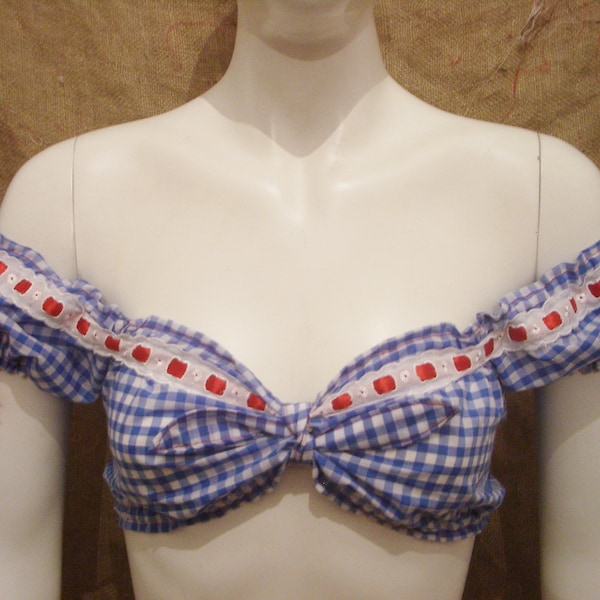 Blue Gingham Bow Top main image 1