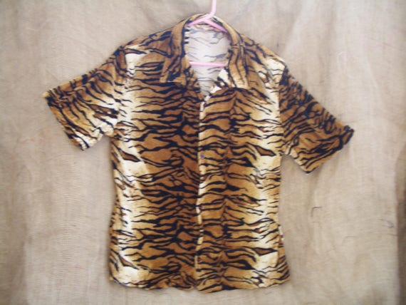 tiger print shirt mens