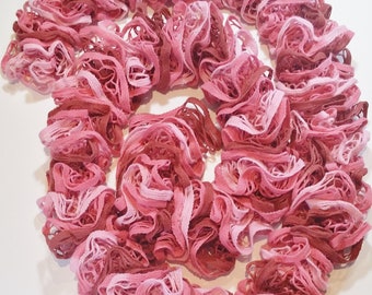 Pink Ruffle Scarf - Etsy