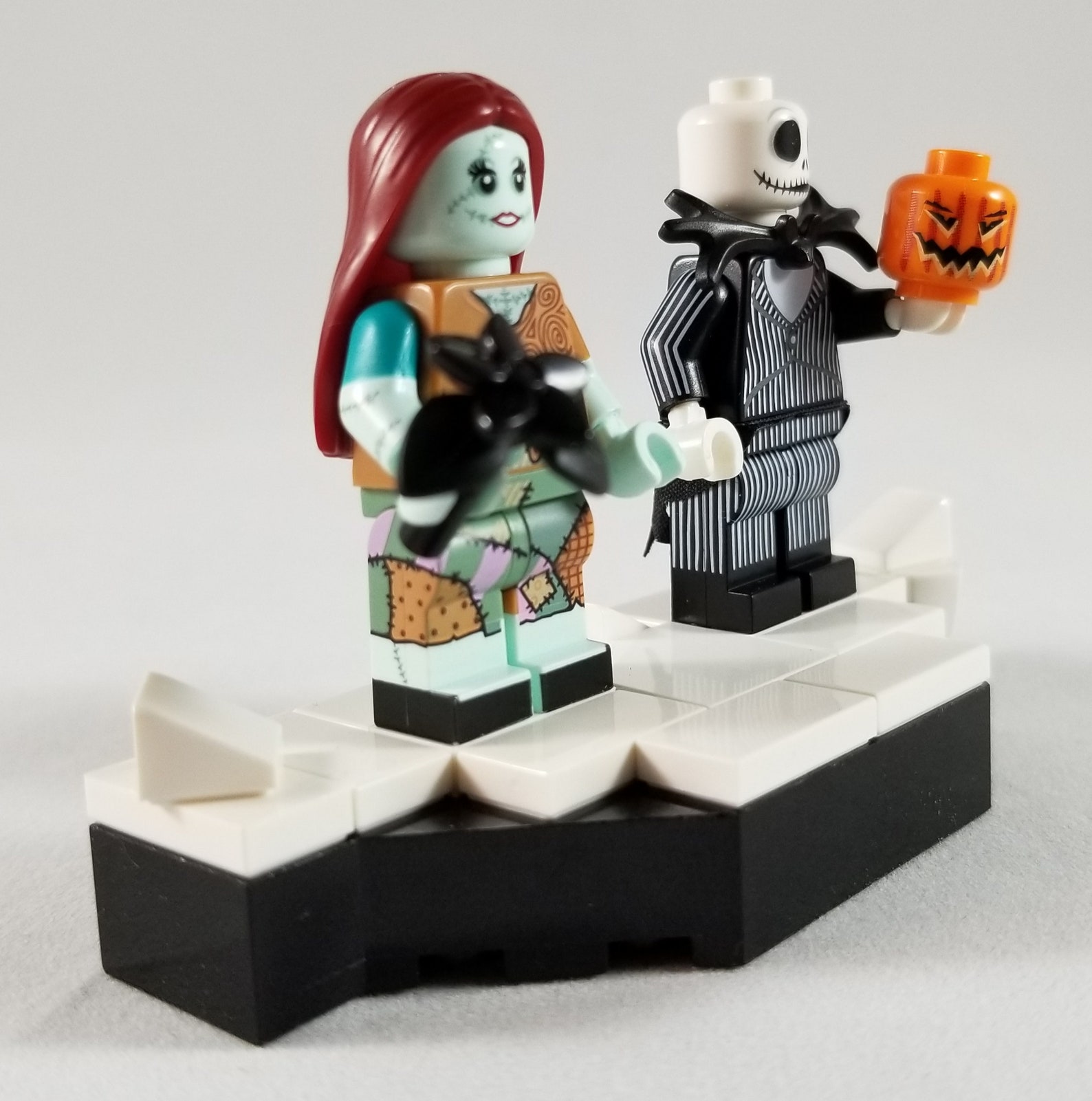 Lego Nightmare Before Christmas Jack Skellington and Sally Etsy