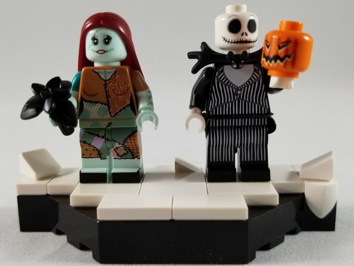 Lego Nightmare Before Christmas Jack Skellington and Sally Etsy Singapore