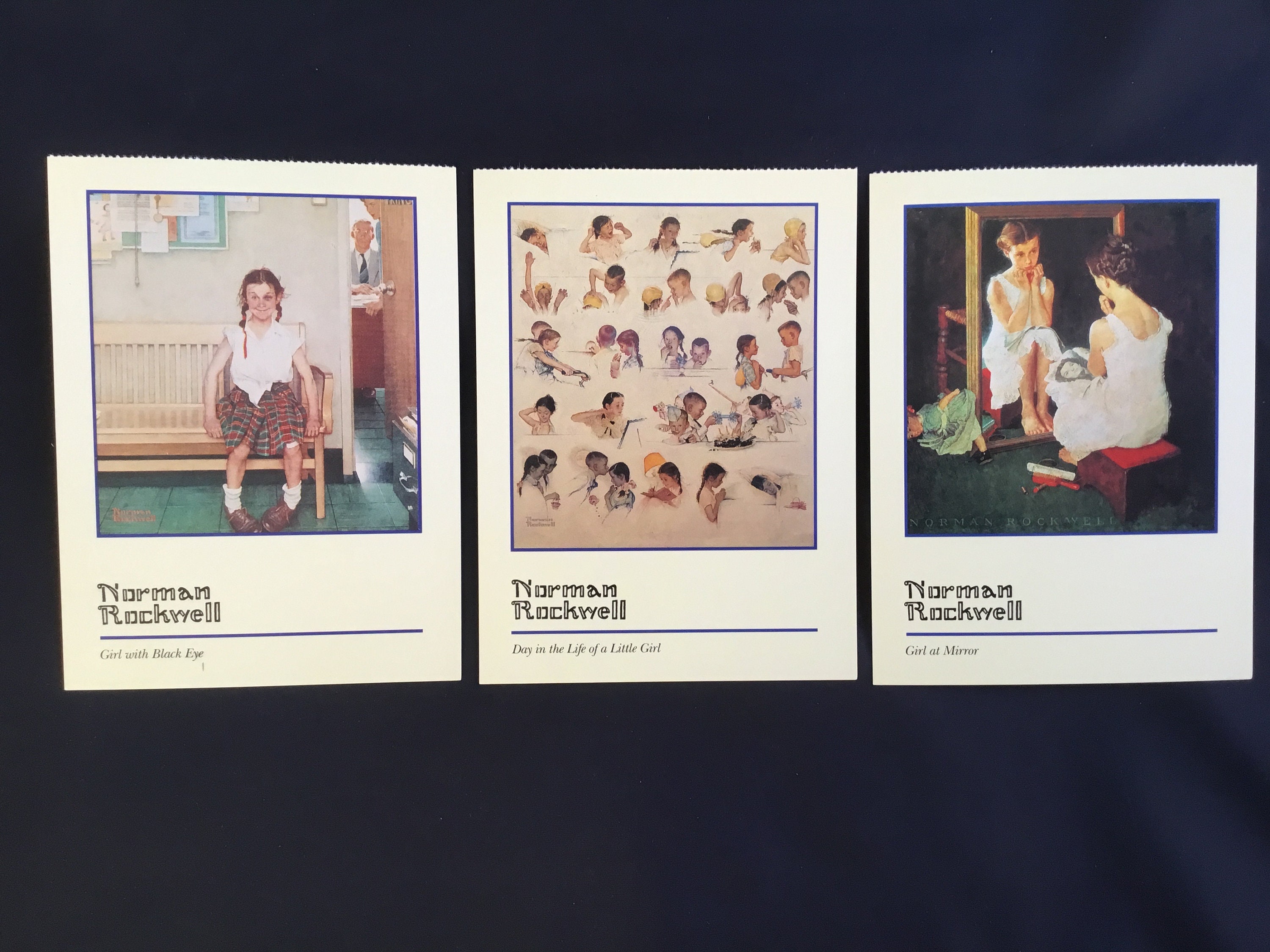 Stationery Norman Rockwell Postcard By Running Press Vintage Christmas