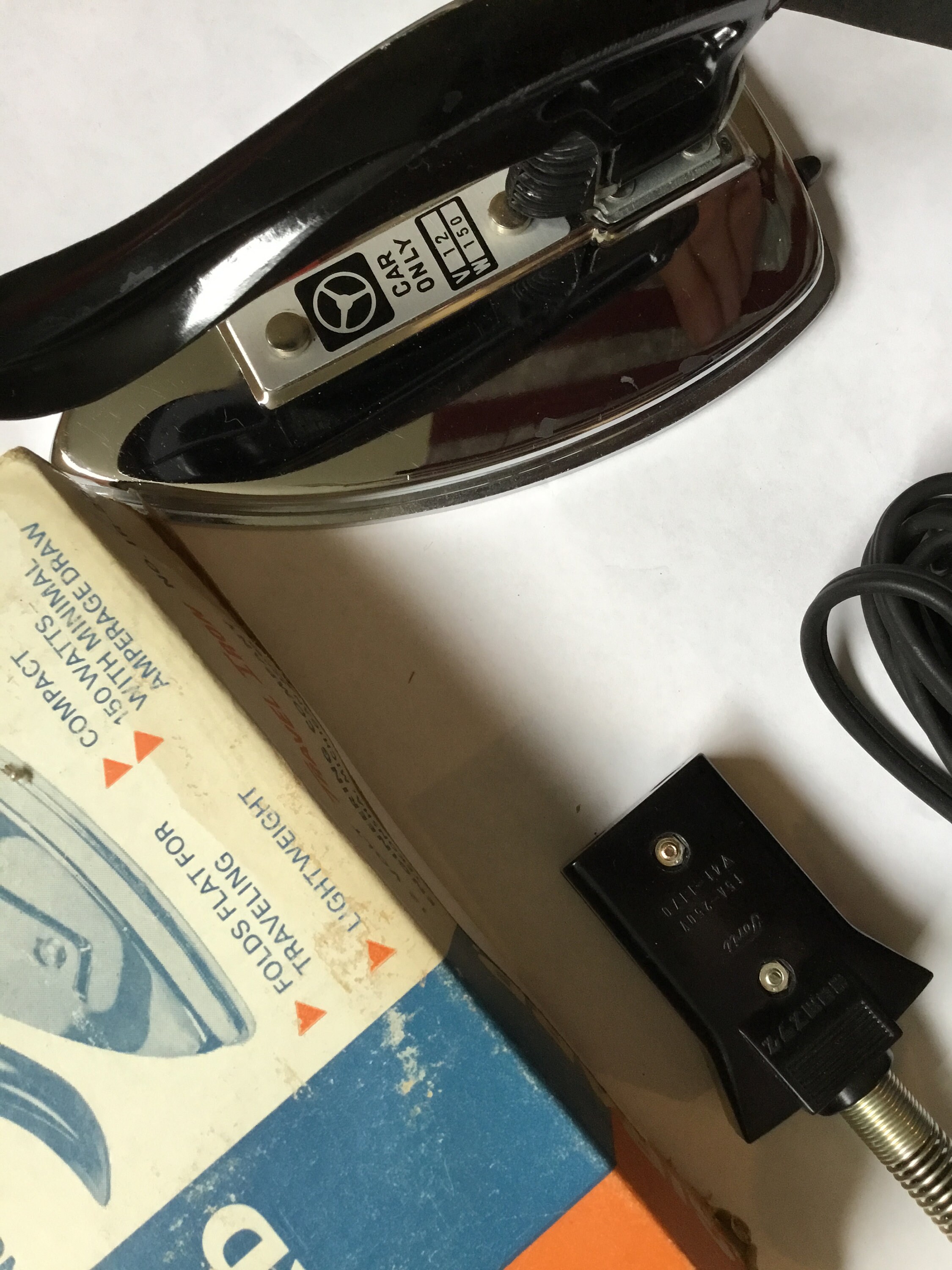 Vintage Girard Auto 12 Volt Travel Iron No. IR20 Folds Flat Etsy