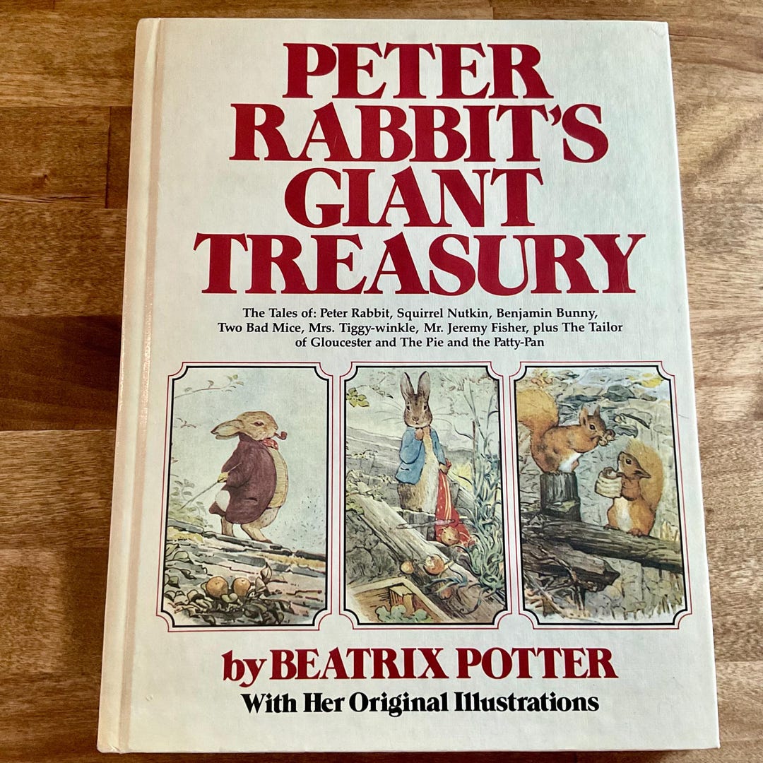 Vintage Children’s Book, Peter Rabbit’s Giant Treasury, Hardcover ...