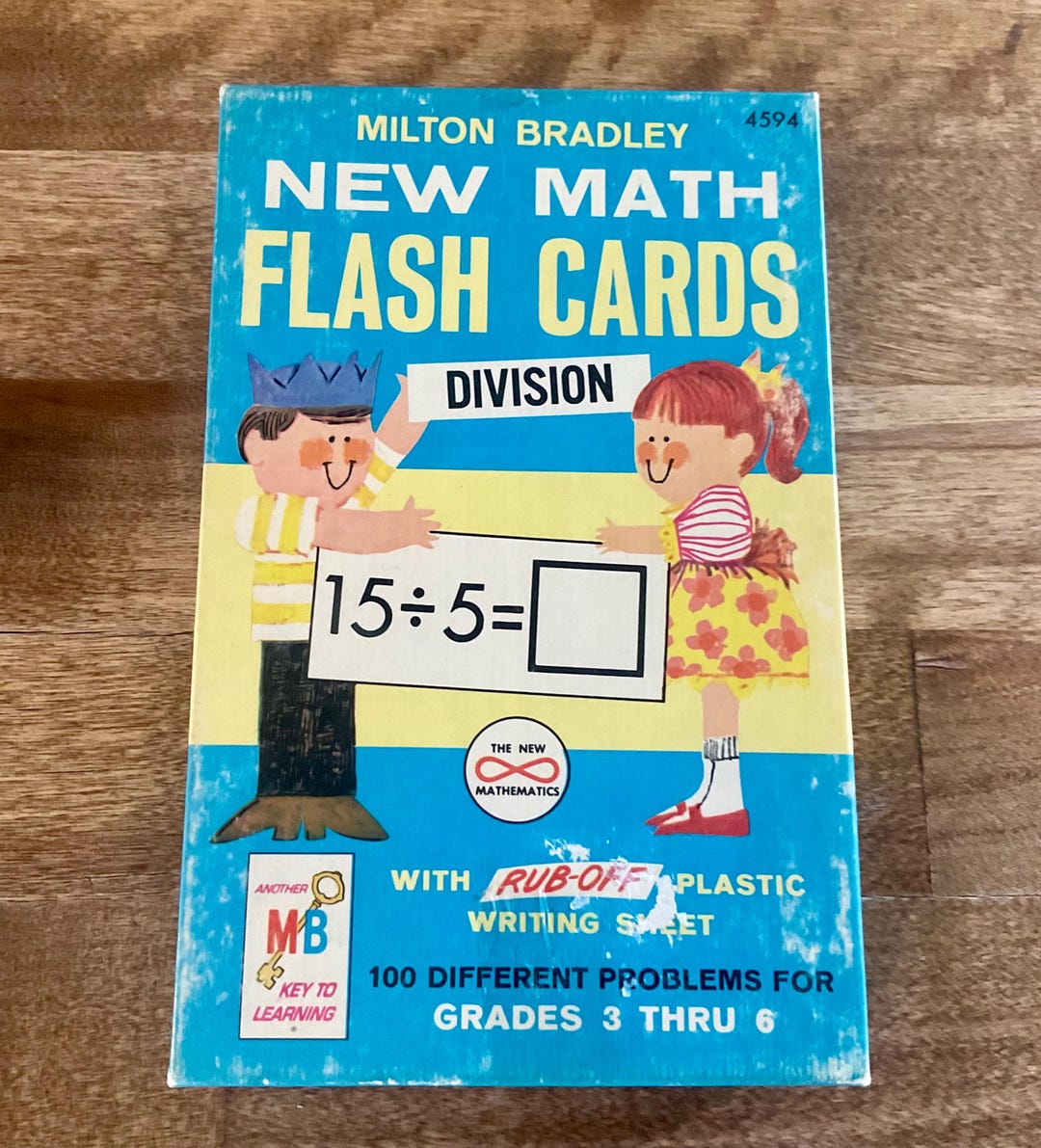 Vintage Milton Bradley New Math Flash Cards Division, Grades 3 Thru 6 ...