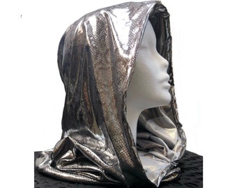 chrome  hood festival outfit  Infinity Futuristic Cosplay Costume desert cosplay ritual ceremony magic ritual Rave  Raver sci fi