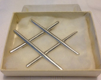 Sterling Silver 925 "Tic-Tac-Toe" Pin or Pendant - 11.5 grams!