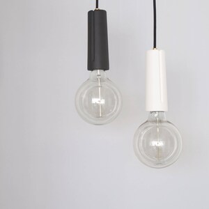light fixture, hanging lamp minimal, ceramic chandelier, ceiling light, ceramic pendant light, rustic industrial lamp, minimalist light image 2