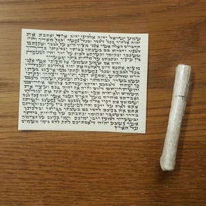 Kosher Mezuzah Scroll, Kosher Scroll, Kosher Parchment, Kosher Klaf