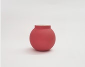 ceramic vase, single flower vase, minimalist Flower Vase, Modern Home Decor, contemporary ceramic, modern home, Burgundy, small flower vase