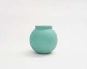 ceramic vase, single flower vase, minimalist Flower Vase, Modern Home Decor, contemporary ceramic, modern home, Turquoise, small flower vase