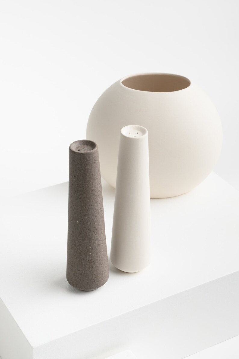 Ceramic Salt and Pepper Shakers Kitchen Decor Dining Table Etsy