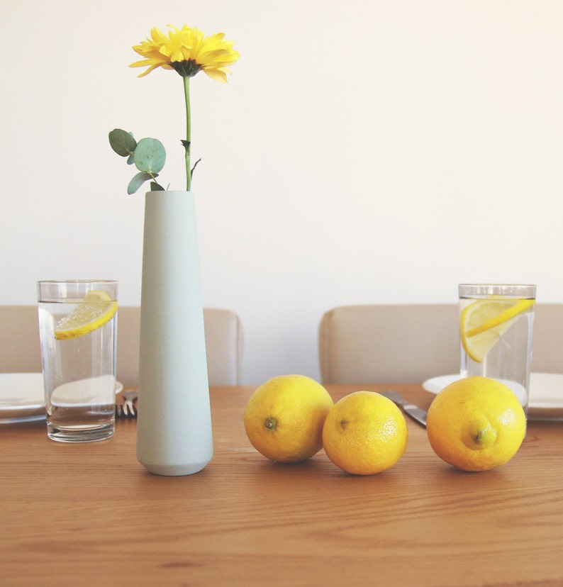 Ceramic Flower Vase, Colorful Ceramic Bud Vase, Scandinavian Modern ...