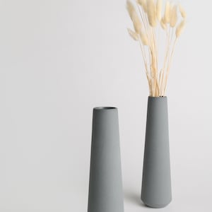 minimalist vase, ceramic flower pot, modern home decor, pastel ceramic bud vase, Scandinavian modern flower vase, ceramics and pottery vases image 6