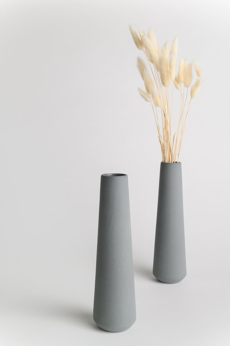 minimalist vase, ceramic flower pot, modern home decor, pastel ceramic bud vase, Scandinavian modern flower vase, ceramics and pottery vases image 6