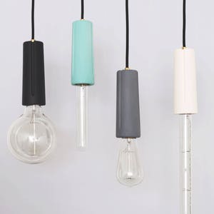 ceramic pendant light, ceramic hanging lamp, modern pendant light, rustic pendant light, minimalist pendant lamp, industrial hanging lamp image 2