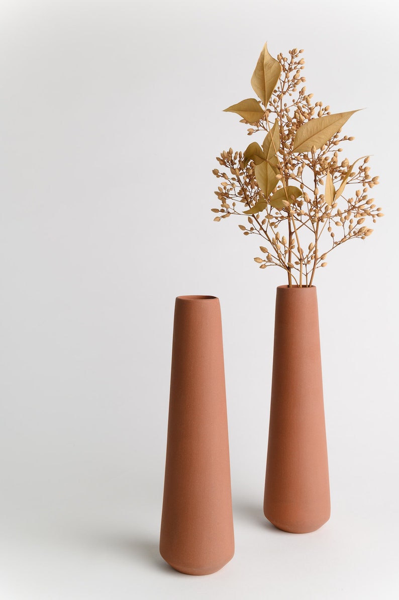 ceramic vase, single flower vase, minimalist Flower Vase, Modern Home Decor, pastel ceramic vase, modern home, pastel decoration flower vase image 4
